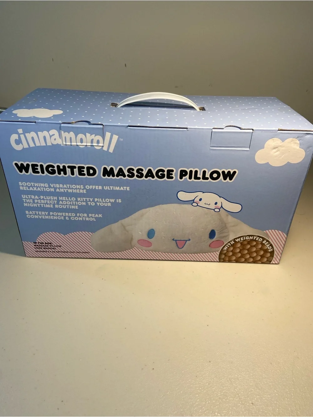 Hello Kitty Cinnamoroll White Blue Weighted Massage Pillow